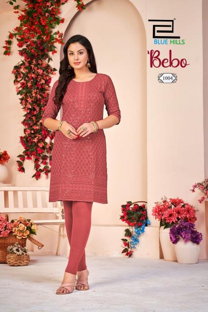 Blue hills bebo designer kurtis wholesale in hyderabad